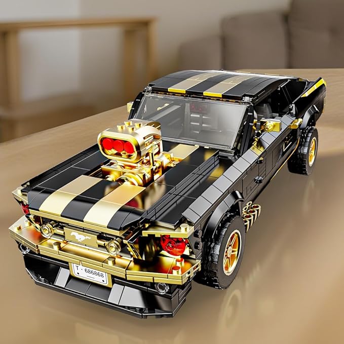 1:10 MOC Sports GTRS Car Building Blocks Toys Boys or Adults Kits Building Set Raceing Car ModelCars for Boys Age 14(1680 Pieces)