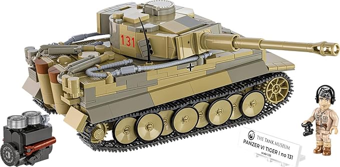 COBI The Tank Museum Historical Collection WWII Panzer VI Tiger I no. 131 Tank Building Set 898 Pieces