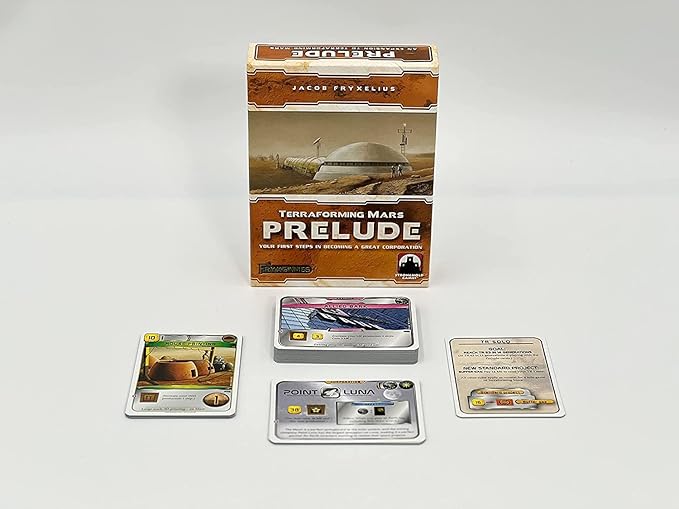 Terraforming Mars: Prelude Expansion by Stronghold Games | Engine-Building Card Module with Accelerated Start | Add Corporations and Projects | 1-5 Players Ages 12+ | Requires Base