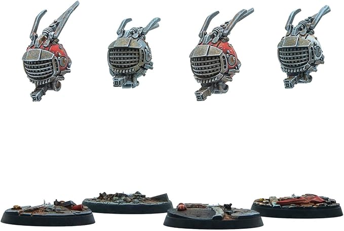 Modiphius Entertainment: Fallout: Wasteland Warfare - Robots: Eyebots - 4 Figures 32mm Unpainted Resin RPG Miniatures Nuka World Tabletop