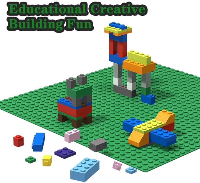 1200 Pieces Bulk Classic Building Blocks Set Compatible with Major Brands Basic Building Bricks Box Multiple Colors and Shapes Available