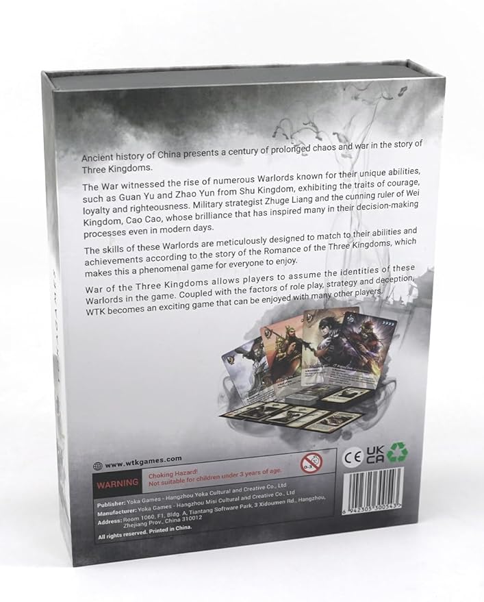 War of The Three Kingdoms sanguosha - Standard Edition Strategy Games Card Board Games for Adults Warlord Game Chinese History 2 to10 Players (Standard Edition)
