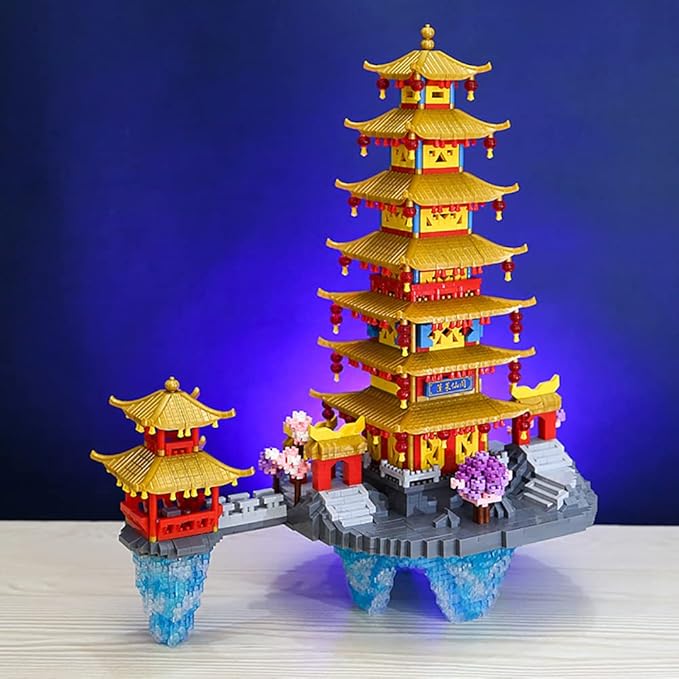 Penglai Asgard Micro Brick Building Set (5146 Pieces) – Famous Chinese Fable Architecture Model Educational Toy Gift for Kids and Adults