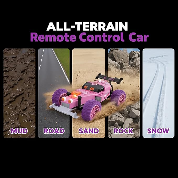 Remote Control Car RC Cars Toys for Kids with 2.4 GHz Remote Control4WD Electric Vehicle with Two Rechargeable BatteriesPlay Indoor and Outdoor