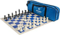 U.S. Chess Supreme Triple Weighted Chess Set Combo (Blue)