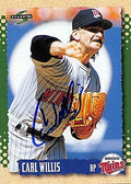 Autograph Warehouse 247524 Carl Willis Autographed Baseball Card - Minnesota Twins 1995 Score - No. 178