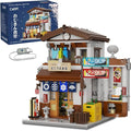 CaDA Japanese Style Canteen House Building Set Master C66014W City Street Brick Kit with Lights 861PCS Modular House Idea Gift for Adults (C66014W)