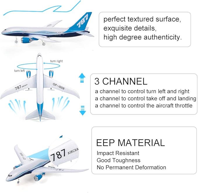 GoolRC QF008 787 Airplane Miniature Model Plane 3CH 2.4G Remote Control EPP Aircraft RTF RC Toy