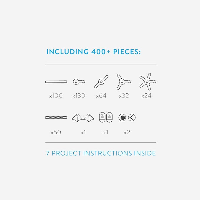 Strawbees Creature Creator Kit - Educational Connecting Toys for Makers &amp Families Building Toy Toolbox with Straws and Connectors for Creative STEM Exploration in Schools &amp Home Learning