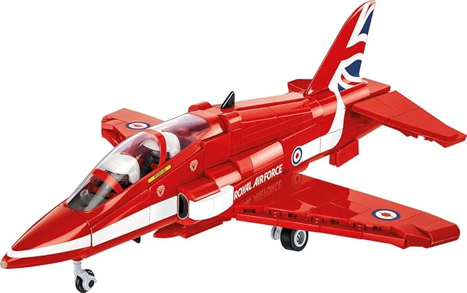 COBI Armed Forces BAe Hawk T1 RED Arrows Aircraft Building Set 389 Pieces