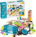 BRIO Builder 34591 - Builder Motor Set - 120 Piece Construction Set STEM Toy with Wood and Plastic Pieces and a Motor for Kids Age 3 and Up