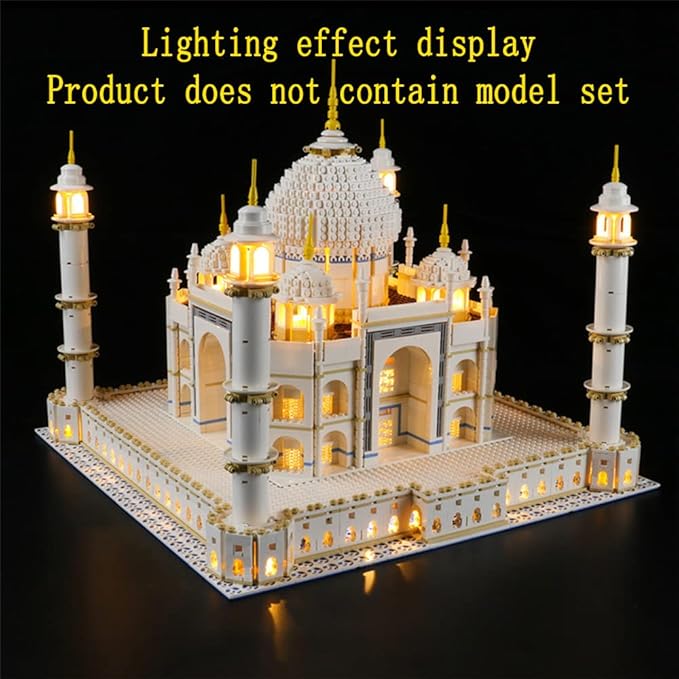 LED Light Kit Compatible with Lego 10256 Taj Mahal (Ver.2017) - Lighting Set for Creator Building Model (Model Set Not Included)