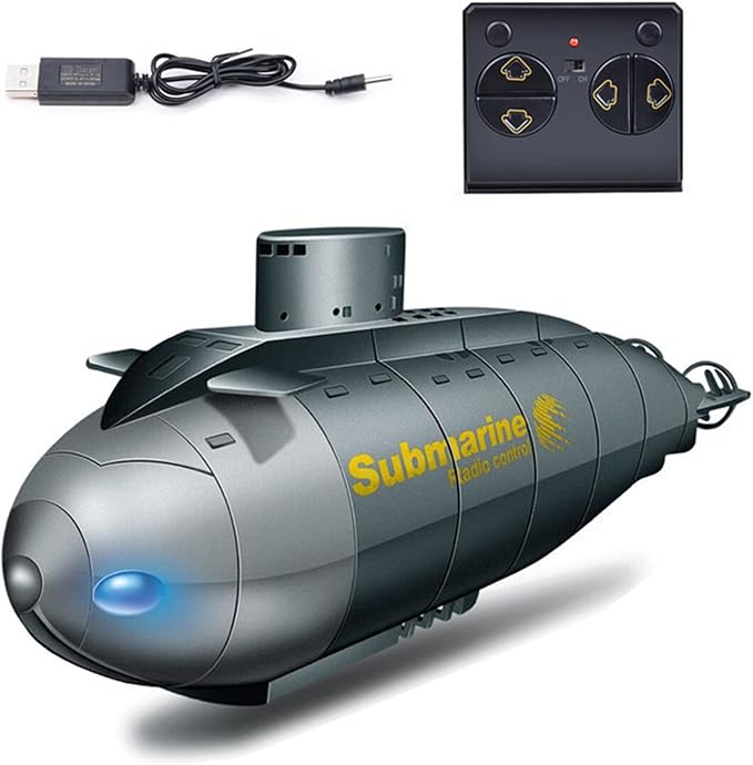 GoolRC Mini RC Submarine for 2.4G 6CH Remote Control Boat Remote Control Submarine Model Electronic Water Toy Boat for Pools Bathtubs Water Parks Gift Toy s s