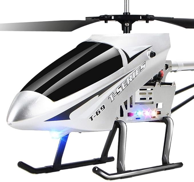 75cm Large 2.4G Remote Control Aircraft Anti-Fall Rc Helicopter Drone Model Outdoor Alloy RC Aircraft Easy to Learn Good Operation for Adult Kids Toy Xmas Gift(2 Batteries)