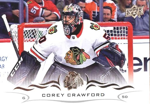 2018-19 Upper Deck #39 Corey Crawford Chicago Blackhawks NHL Hockey Trading Card