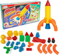 POPULAR PLAYTHINGS Mag Builder Building Set Magnetic Connecting Toy for Kids Imagination and Creative Play Crazy Shapes Gift for Children - 30 Piece