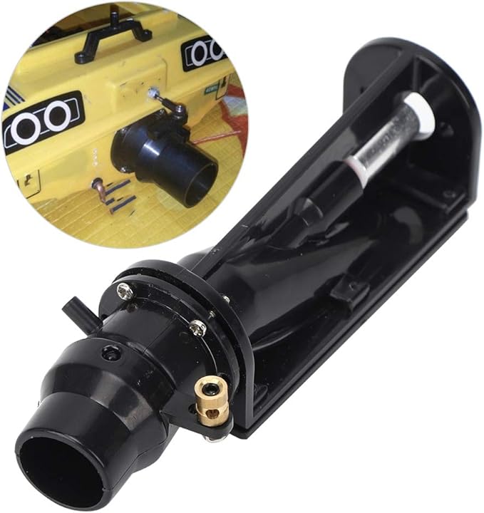 RC Boat Thruster Jet Pump Set Waterproof Low Noise Module 6 12V (Black)
