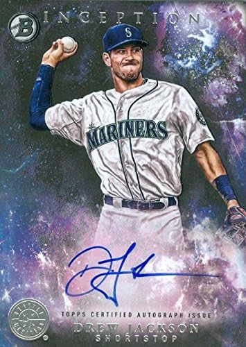 Sports Memorabilia Autograph Warehouse 291525 2016 Bowman Inceptions Drew Jackson Autographed Baseball Card - Seattle Mariners