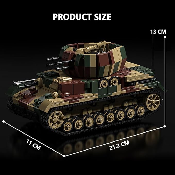 Military Armored Tank Vehicle Building Block Set (C2)