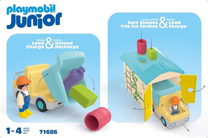 Playmobil Junior: Construction Truck with Garage