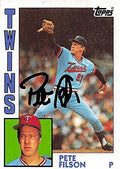 Sports Memorabilia Autograph Warehouse 245292 Pete Filson Autographed Baseball Card - Minnesota Twins 1984 Topps - No. 568