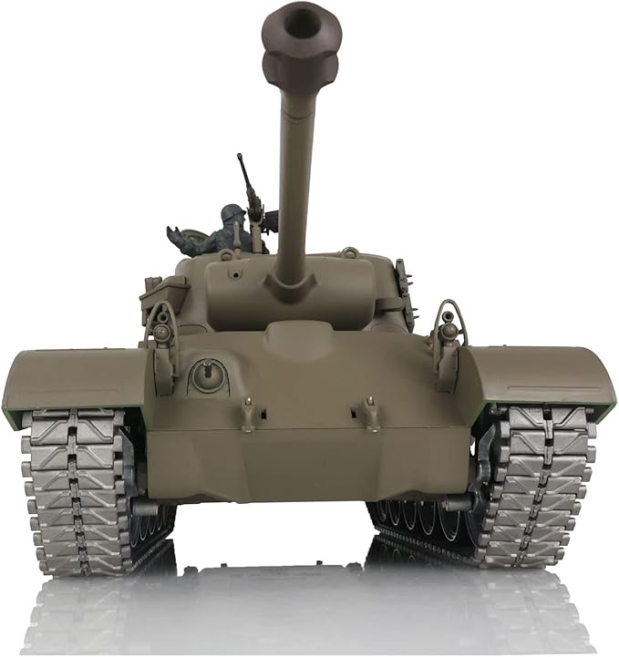 TOUCAN RC HOBBY US in Stock Henglong 1/16 7.0 Customized M26 Pershing RTR RC Tank 3838 Metal Tracks Wheels BB Airsoft That Shooting BB Bullets