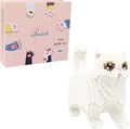 Larcele Cat Micro Building Blocks Animal Set DIY Mini 3D Building Toy Bricks Kit1196 Pieces KLJM-05 (Persian Cat)