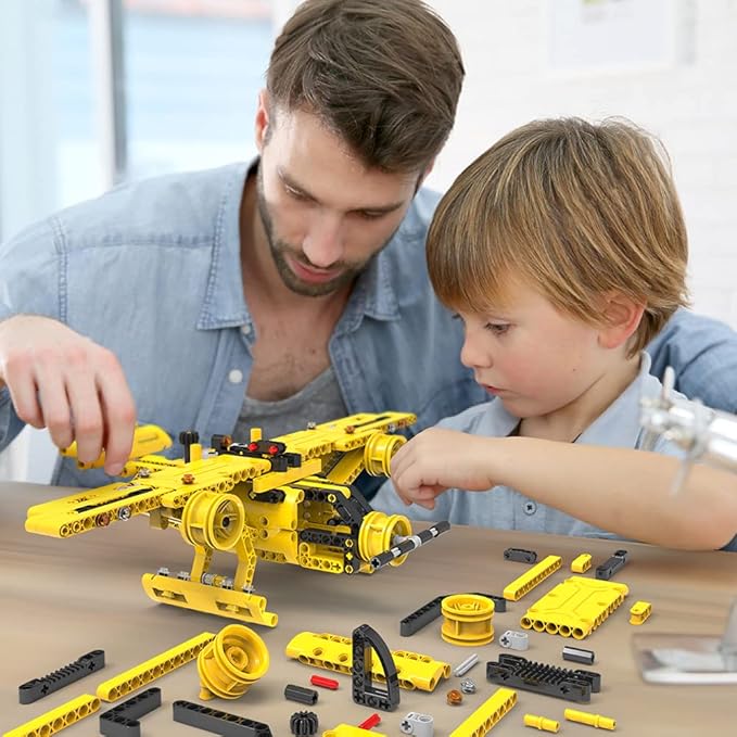 STEM / Building Toy for Ages 5 6 7 8 9 10 11 12 Years Old Kid Boy Girl - 2-in-1 Truck Airplane Take Apart Toy 361 Pcs DIY Building Kit Learning Engineering Construction Toy Ideal Gift
