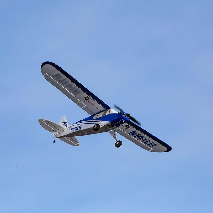 HobbyZone Sport Cub S 2 RC Airplane BNF Basic with Safe (Transmitter Battery and Charger Not Included) HBZ44500 Blue &amp White