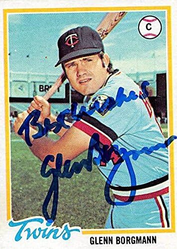 Sports Memorabilia Autograph Warehouse 245017 Glenn Borgmann Autographed Baseball Card - Minnesota Twins 1978 Topps - No. 307