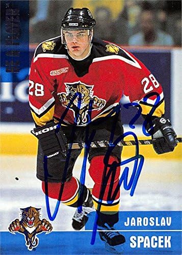 Autograph Warehouse 466163 Jaroslav Spacek Autographed Hockey Card44 Florida Panthers - 1999 BAP No.352