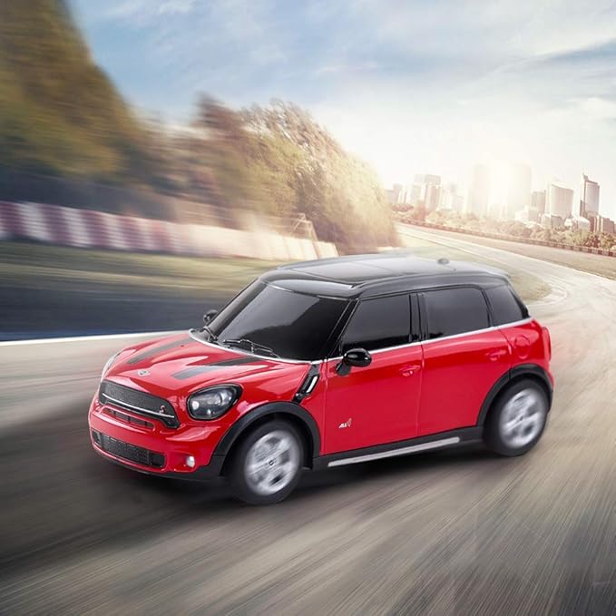 RASTAR BMW 1:24 RC Cars Remote Control Mini Cooper Countryman Model Car Toy Mini Cooper Car for Kids Red