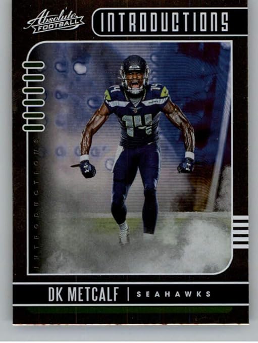 2019 Absolute NFL Introductions #7 DK Metcalf Seattle Seahawks Official Panini Football RC Rookie Card from Retail Packs
