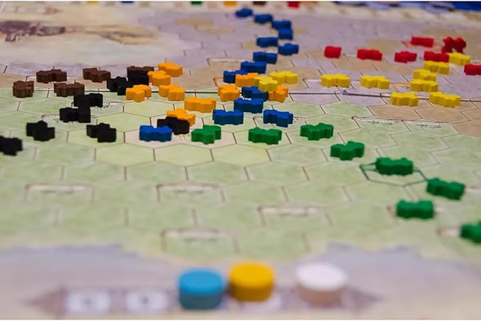 Rio Grande Games Prussian Rails: Economic Train Strategy Board Game Investment Bidding 3-5 Players 90-120 Minutes