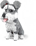 Adorable Schnauzer Dog Building Blocks Toy - Micro Mini Size Ideal for Pet Lovers and Great as Home Decor &amp Gift