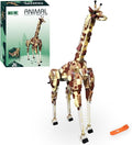 KAZI Creator 2 in 1 Wild Safari Animals Building Set Rebuilds into Giraffe or Corsac Fox Toy Figures Nature Toys for Kids Ages 8 Years Old and UpEaster Basket Stuffers