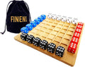 Dice Battle 2~4 Player Board Games 4 Player Durable Wooden Coffee Table Games for Adults Best Bar Dice Games Indoor Tabletop Game &amp 4 Players Wood Table Top Dice Game (Single(2~4)/Log)