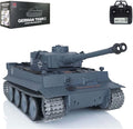 Heng Long US in Stock RC Tank RTR 3818 1/16 7.0 Upgraded Metal Version German Tiger I Metal Tracks Idler Wheels Smoking Generator Infrared Combat 340° Rotating Turret Shooting Airsoft Tank
