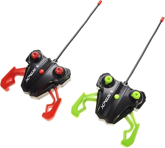 PowerTRC Remote Control Bumper Cars for Kids RC Stunt Battle Race Cars for Boys 2 Sets Players with Ejecting Drivers Crash Sound Effects Christmas Birthday Gift