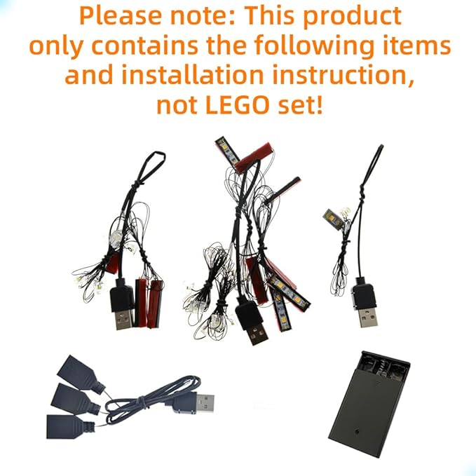LED Light Kit Compatible with Lego Bucket Wheel Excavator - Lighting Set for Technic 42055 Building Model (Model Set Not Included)