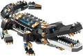 Animal Heavy Armored Jagged Alligator Building Block Toys (500+ PCS) Gifts for Adults and Children