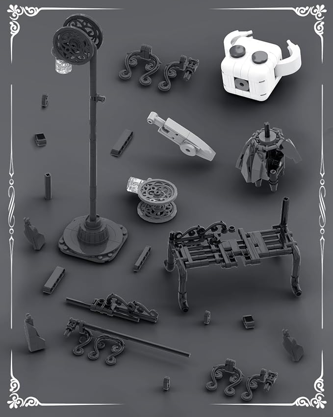 Knight Figure Building Toys Popular Game Knight Merch Building Set with Light Birthday for Adult and Kids Compatible with Lego 370 PCS