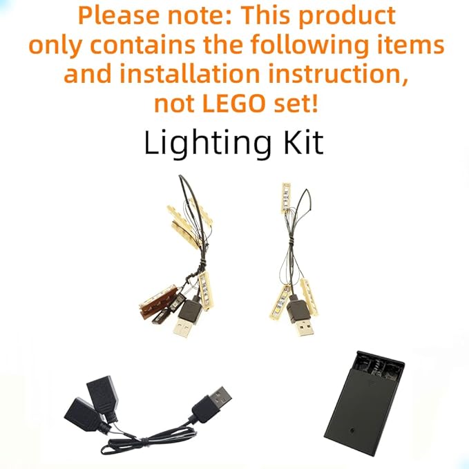 LED Light Kit Compatible with Lego Hogwarts Chamber of Secrets - Lighting Set for 76389 (Model Set Not Included)