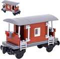 6IN1 City Freight Train Car Building Set DIY Toys for Teens and Adults Compatible with Lego 630 Building Accessory (Vintage Cart)