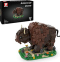 Kadablok Bison MOC Building Sets American Bison Building Blocks Set for Adults MOC Bison Animal Building Kit Model Ornaments Creative GiftsYellowstone Inspired Bison Collectible Display 418 PCS