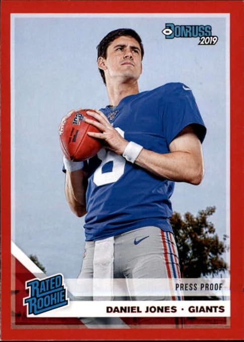 2019 Donruss Press Proof Red #304 Daniel Jones RC Rookie New York Giants NFL Football Trading Card