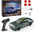 1:43 Scale Mini RC Drift Car 2.4GHz 4WD Desktop RC Drift Car 15KM/h Handheld Racing Mini Vehicle with LED Lights Speed Switching Racing Sport Toy for Adults Teens (Dark Green)