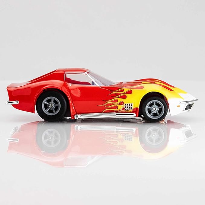 AFX 1970 Corvette Red/Yellow Wildfire HO Scale Slot Car