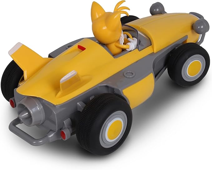 Sonic Racing RC: Tails The Fox - NKOK (603) 2.4GHz Remote Controlled Car with Turbo Boost Officially Licensed Sega Sonic The Hedgehog Battery Powered Ages 6+