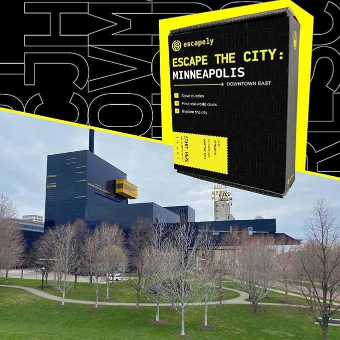Minneapolis Outdoor Escape Room | Real City Scavenger Hunt | Gifts for Adults &amp Families | 1-6 Players 2-3 Hours 1.5 Miles Walking Distance